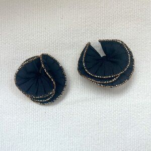 Vintage | Black & Gold Shoe Clips